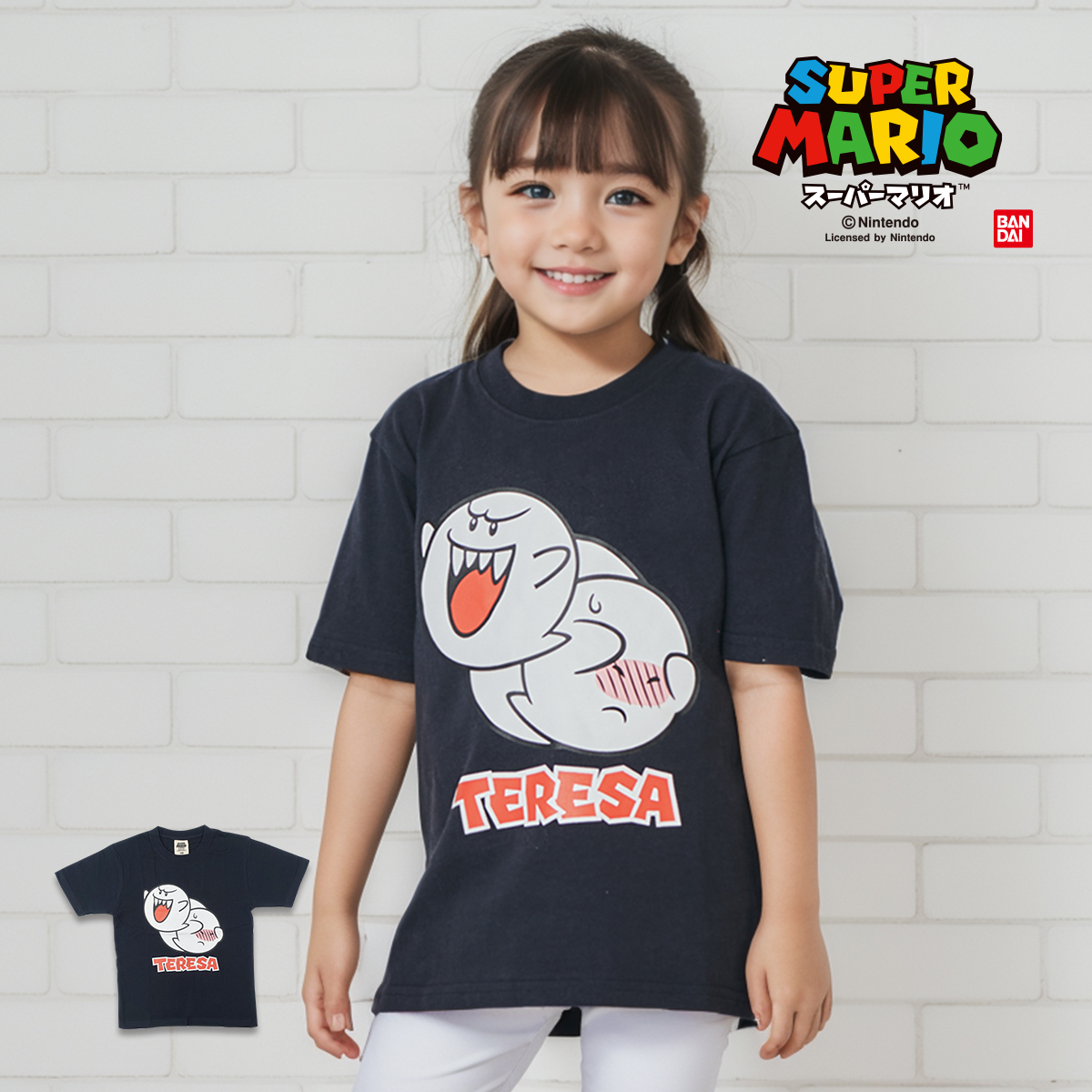 スーパーマリオ 子供服 キッズ Tシャツ KIDS テレサ フェイス