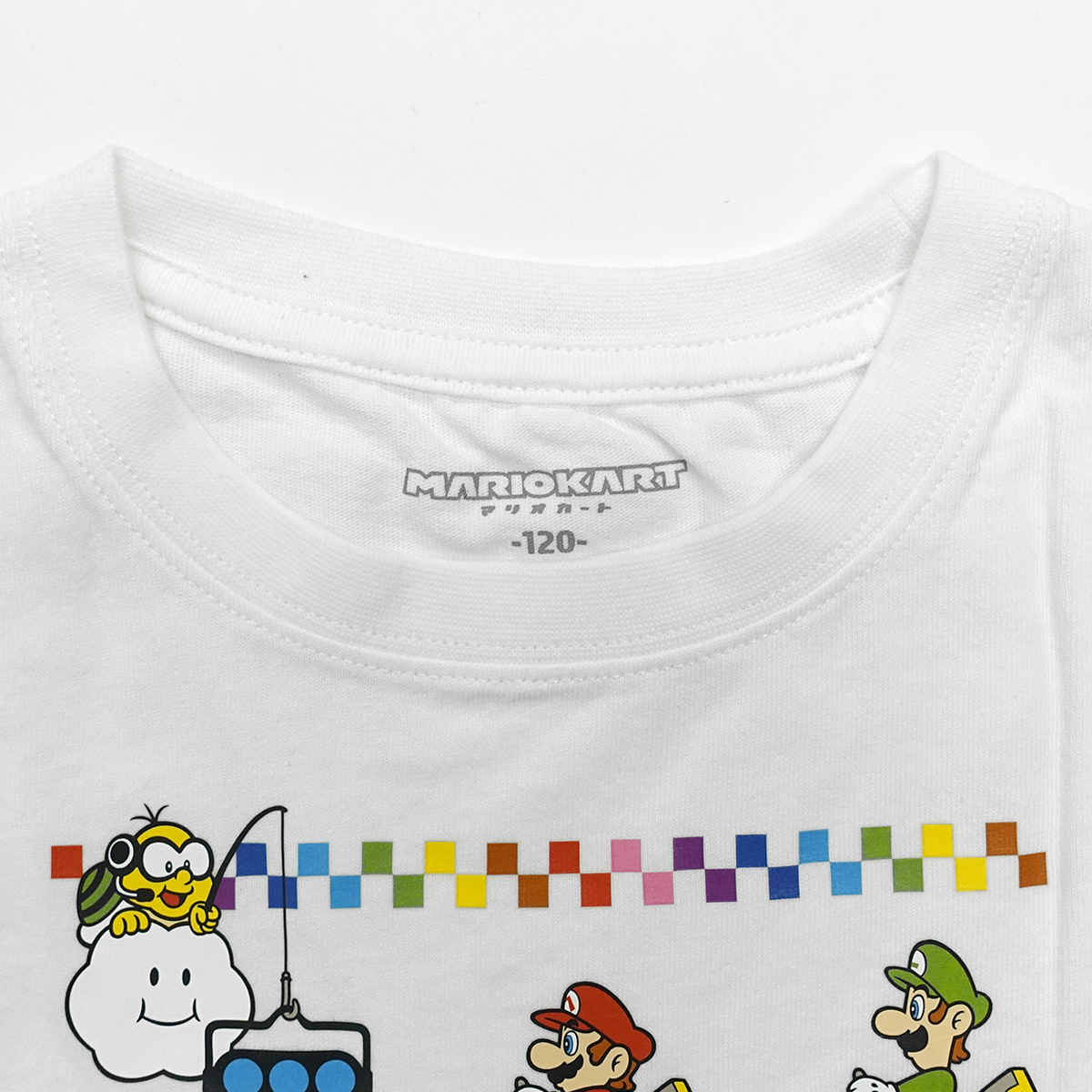 マリオカート 子供服 キッズ オールスター Tシャツ マリオ ジュニア 半袖 グッズ ホワイト ネイビー 110 120 130 140 150 160