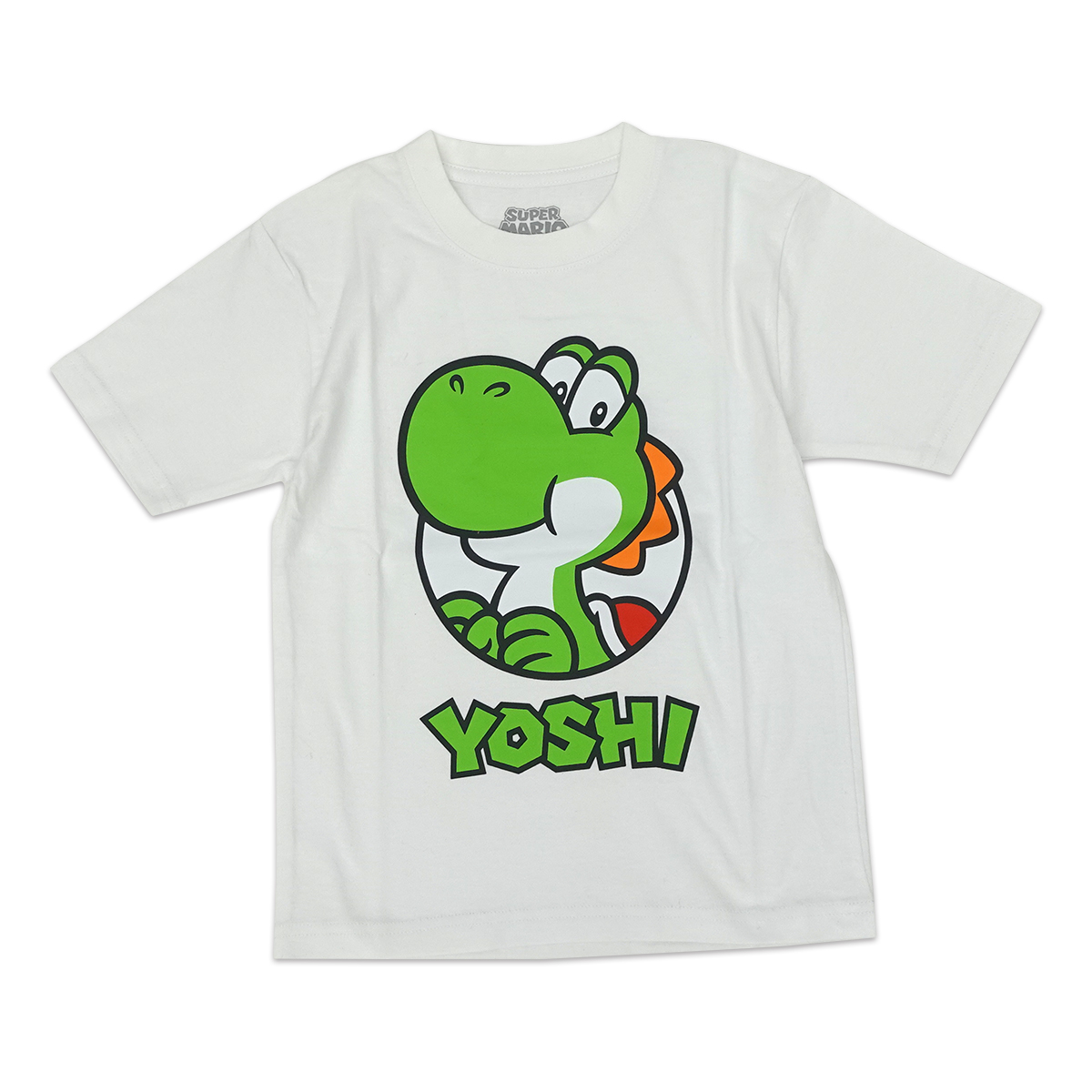 スーパーマリオ 子供服 キッズ Tシャツ KIDS ヨッシー ブラック ホワイト 半袖 男の子 女の子 110 120 130 140 150