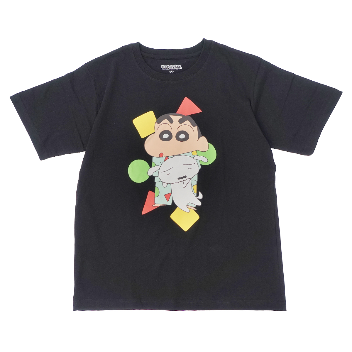 クレヨンしんちゃん Tシャツ メンズ 半袖 しんちゃん シロ キャラクター グッズ プリント ホワイト ブラック