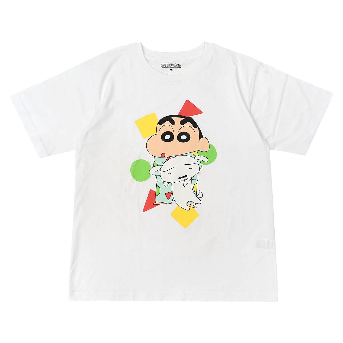 クレヨンしんちゃん Tシャツ メンズ 半袖 しんちゃん シロ キャラクター グッズ プリント ホワイト ブラック