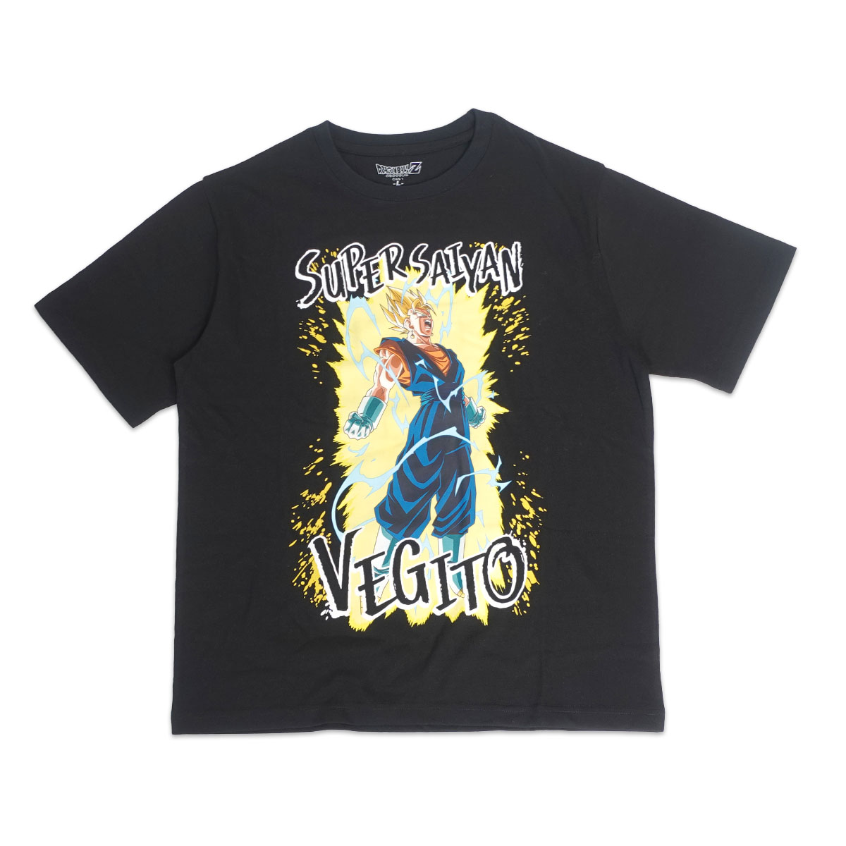 新品☆日本代表☆ドラゴンボール☆L半袖☆ベジータ☆アニメキャラクター☆マンガ ドラゴンボール Z Tシャツ 超ベジット 半袖 黒 白 ブラック