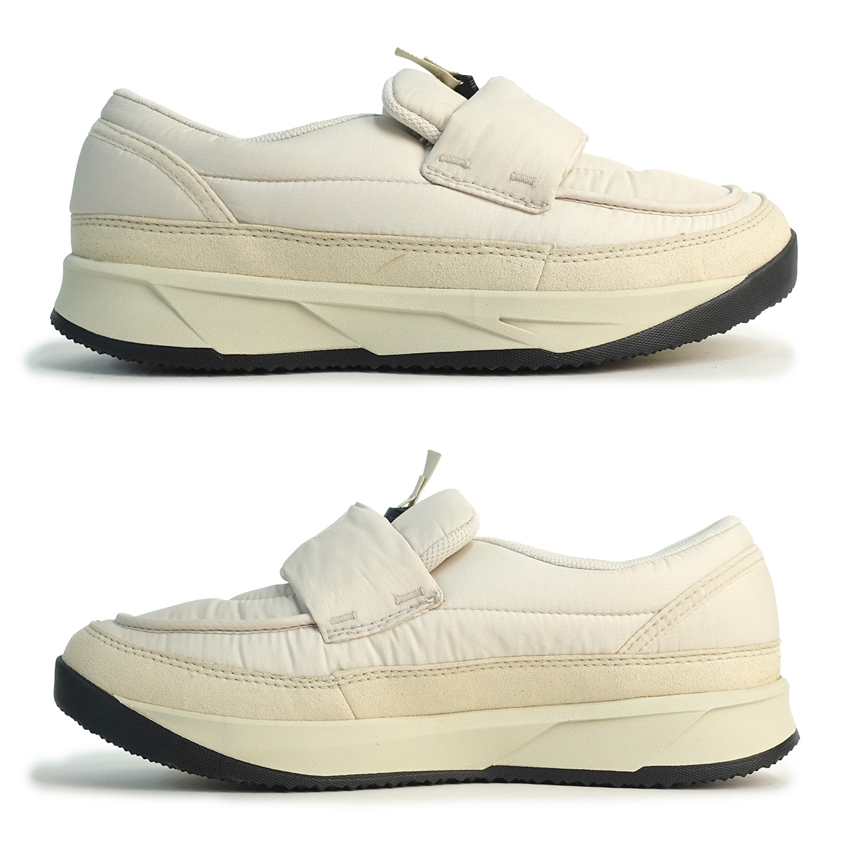 ザ ノースフェイス THE NORTH FACE スニーカー メンズ レディース ヌプシ ローファー NF52575 VK ビンテージホワイト×TNFブラック THE NORTH FACE（ザ ノースフェイス） ザ ノースフェイス スニーカー