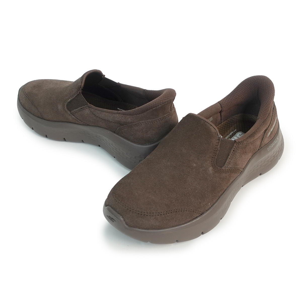 SKECHERS スケッチャーズ スニーカー レディース スリップインズ スリッポン ゴーウォーク フレックス 125508 CHOC チョコレート ブラウン系 スエード 7002111_1.jpg