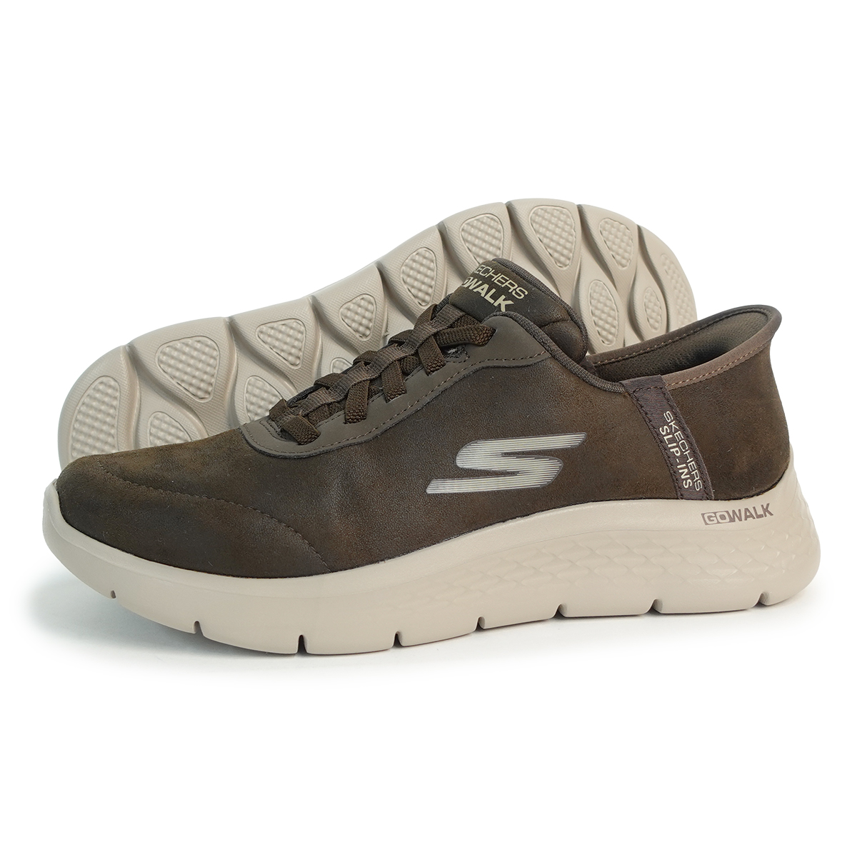 SKECHERS スケッチャーズ スリップインズ ハンズフリー スニーカー スリッポン ゴーウォーク フレックス スムース モーション 216326 BRN ブラウン SKECHERS（スケッチャーズ） スリップインズ ハンズフリー スニーカー