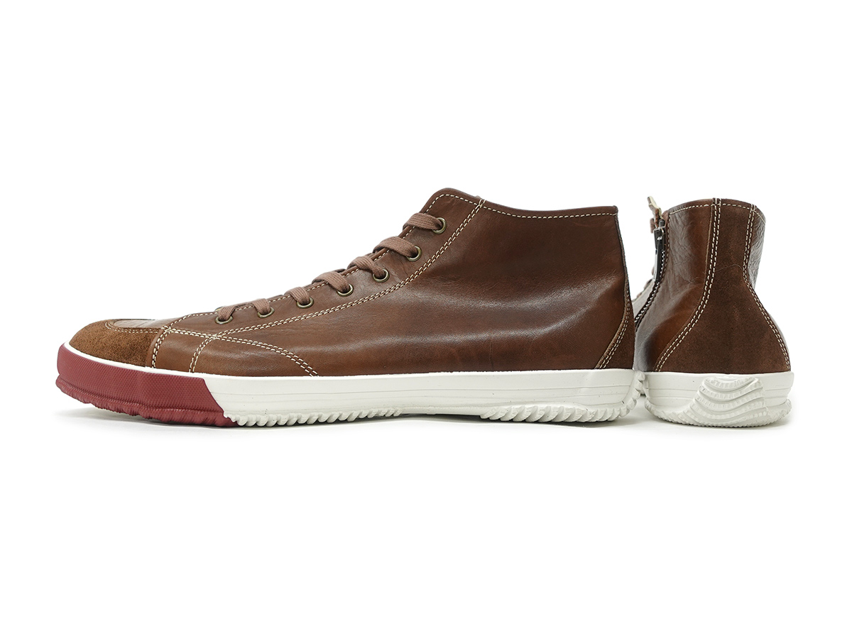 スピングルムーブ SPINGLE MOVE スピングルムーヴ スニーカー ハイカット メンズ レディース SPM-356 レッドブラウン 本革 定番 SPINGLE（スピングル） スピングルムーブ SPINGLE MOVE スピングル