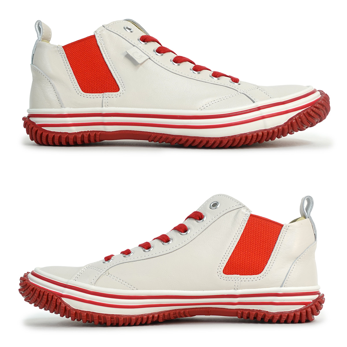 SPINGLE（スピングル） スニーカー レディース SP-442 YOU シロ/アカ