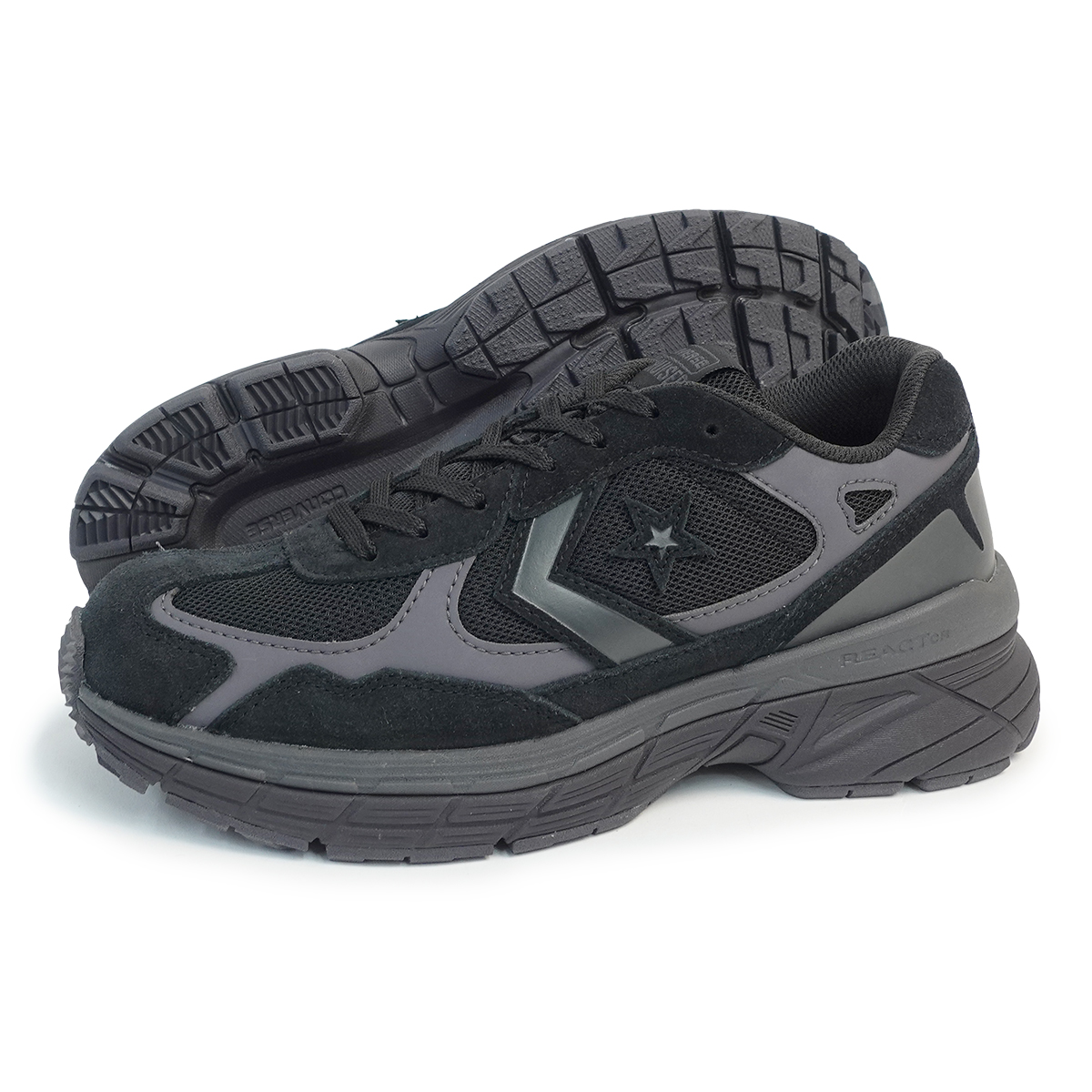 【CONVERSE】STARFIRESC RE BLACK/DARK GRAY 国内発送 CONVERSE スニーカー STARFIRESC RE（コンバース スター