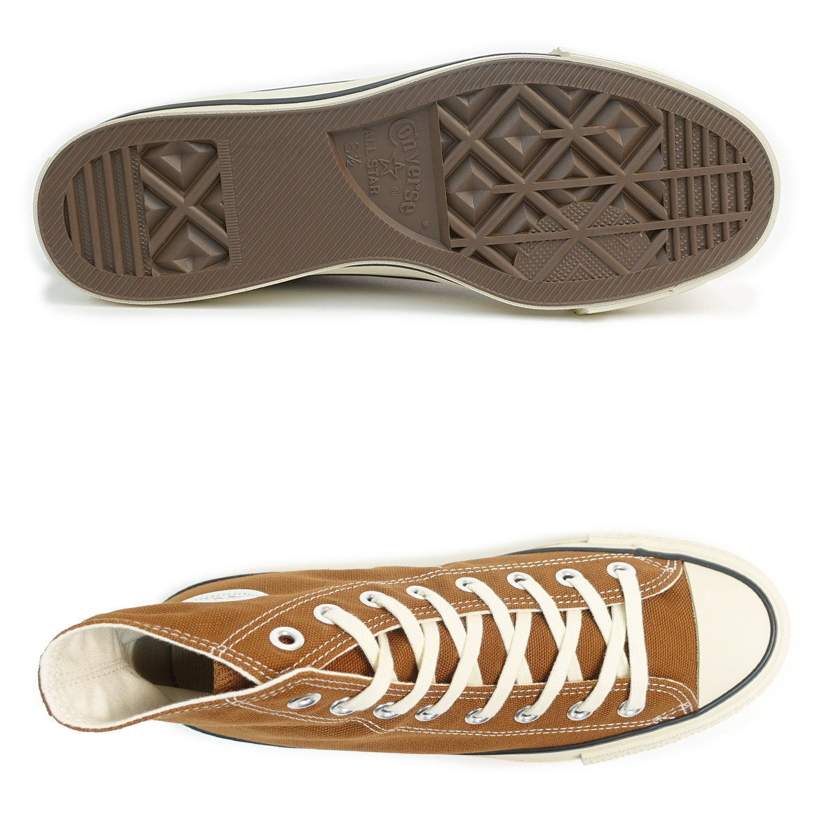 【ゆーた】ブラウンキャンバスハイカットスニーカー　vintage CANVAS ALL STAR J HI / キャンバス オールスター J HI (サドル