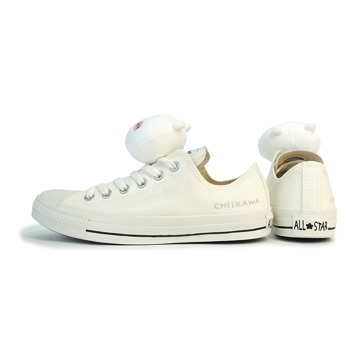 コンバース ちいかわ 22cm ロー allstar 白 ホワイト CONVERSE コンバース ちいかわ スニーカー メンズ レディース