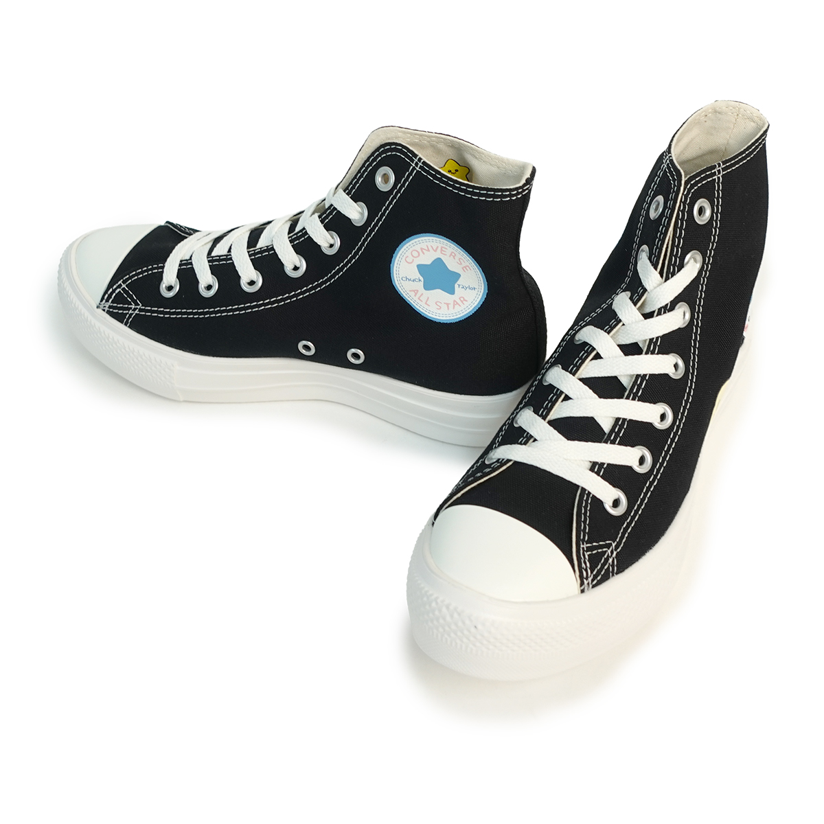 コンバース CONVERSE ちいかわ スニーカー レディース ハイカット オールスター ライト PLTS PT HI ブラック ALL STAR CHIIKAWA ハチワレ うさぎ CONVERSE（コンバース） ちいかわ スニーカー レディース ハイカット