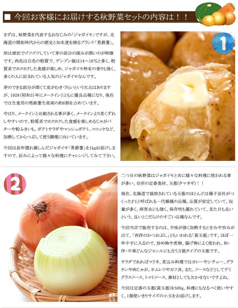 北海道産 秋野菜セット