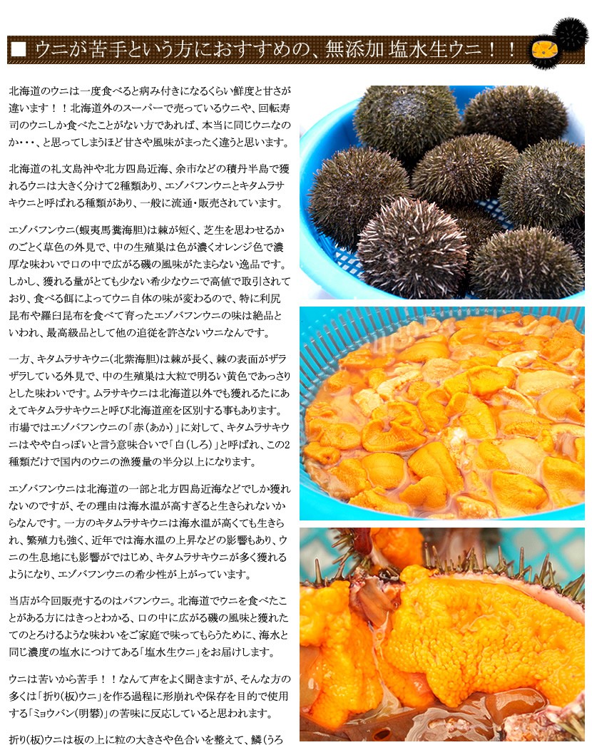 父の日 プレゼント 北海道産 ウニ 生ウニ バフンウニ 0g 100g 2p 冷蔵 陸便 生ウニ 赤ウニ 塩水ウニ ウニ丼 海鮮丼 ギフト 贈り物 グルメ お取り寄せ Aqq Hn Bafununi N 100g 2p 北のデリシャス 通販 Yahoo ショッピング