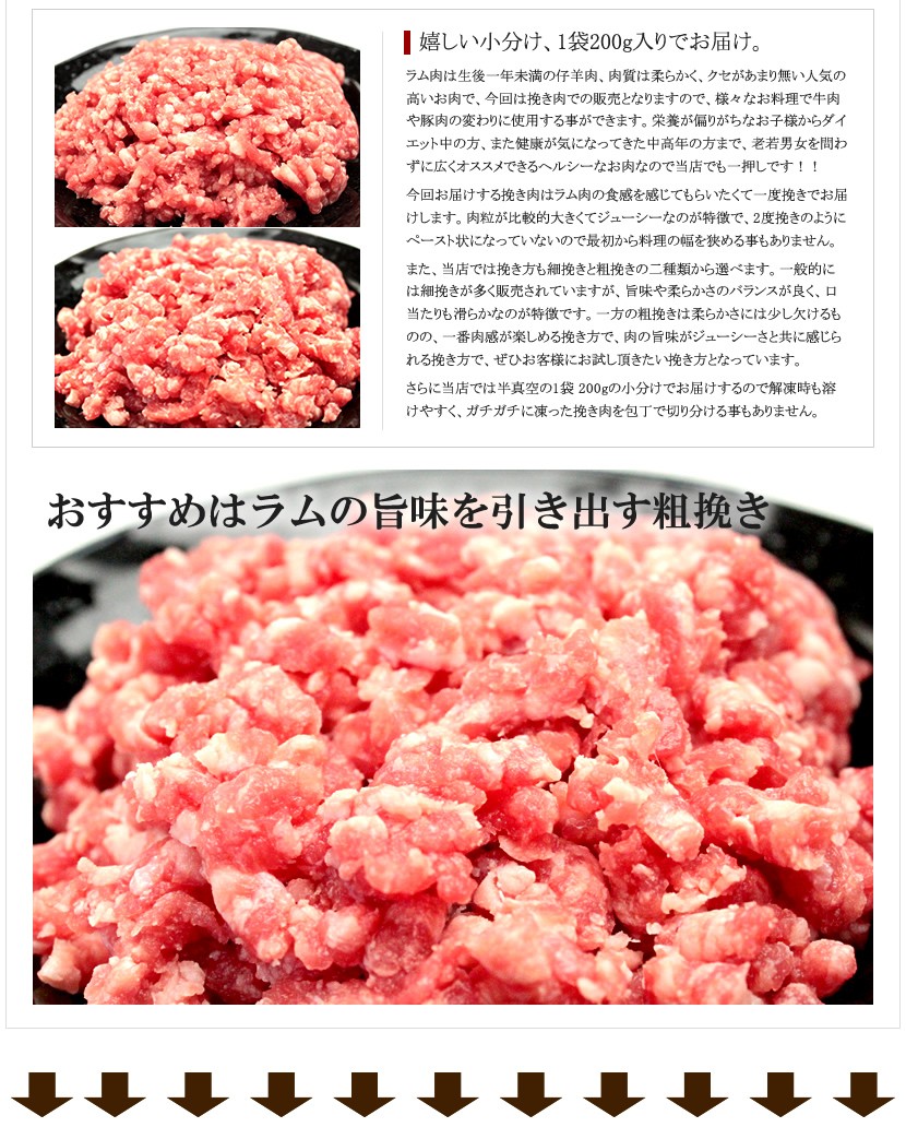 ラム挽肉