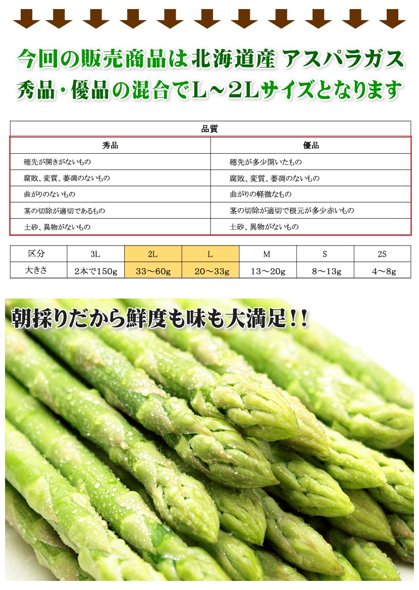 北海道産 アスパラ