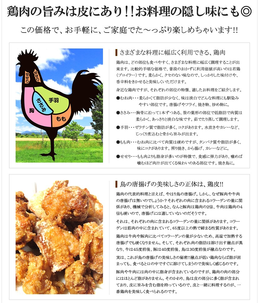 若鶏 モモ皮