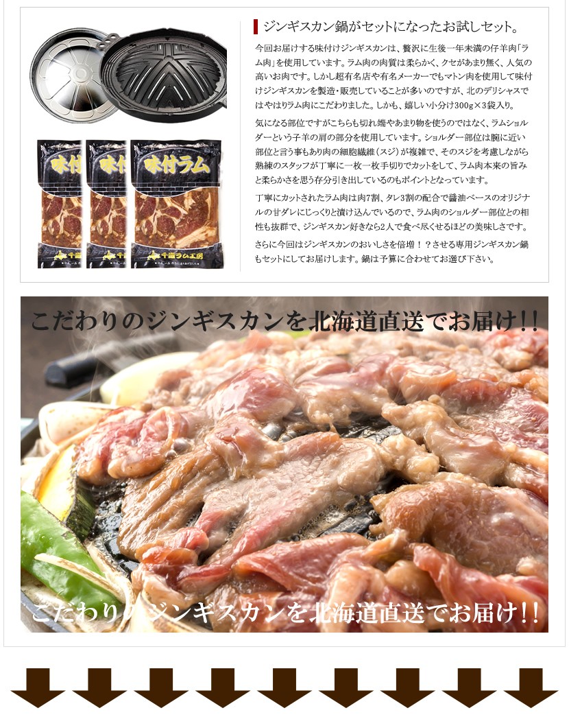 ラム肉 お試し 味付ラム ジンギスカンA 900g