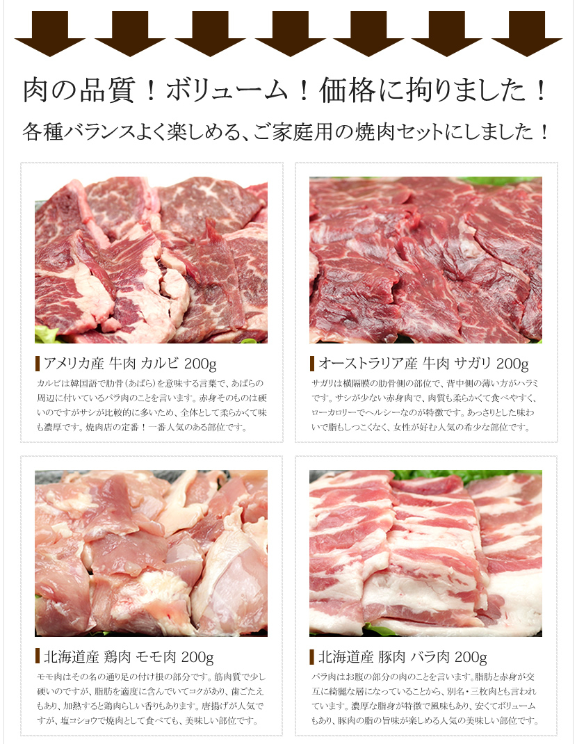 北海道 焼肉セット