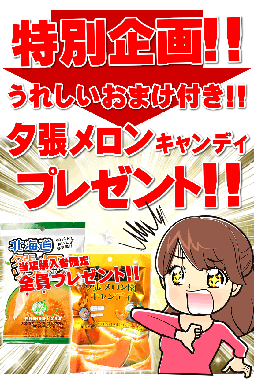 夕張メロン 購入特典