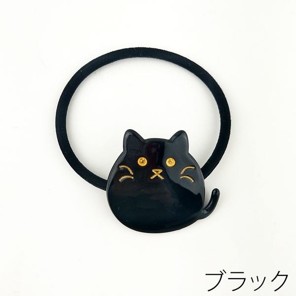 魅力的な 猫 黒猫 ヘアピン ヘアーピン キャット 黒 ブラック プレゼント 母の日 k