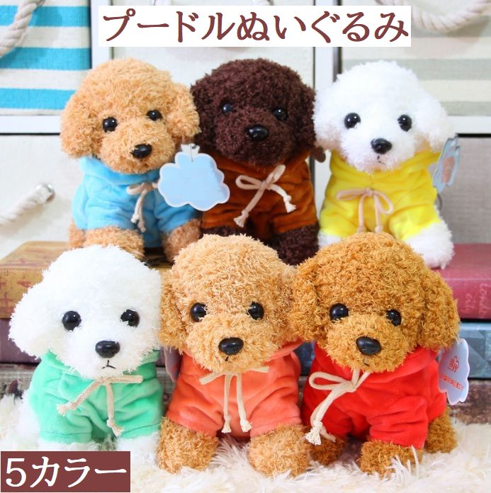 ぬいぐるみ いぬ 犬 わんこ パーカー 25cm おすわり 着せ替え