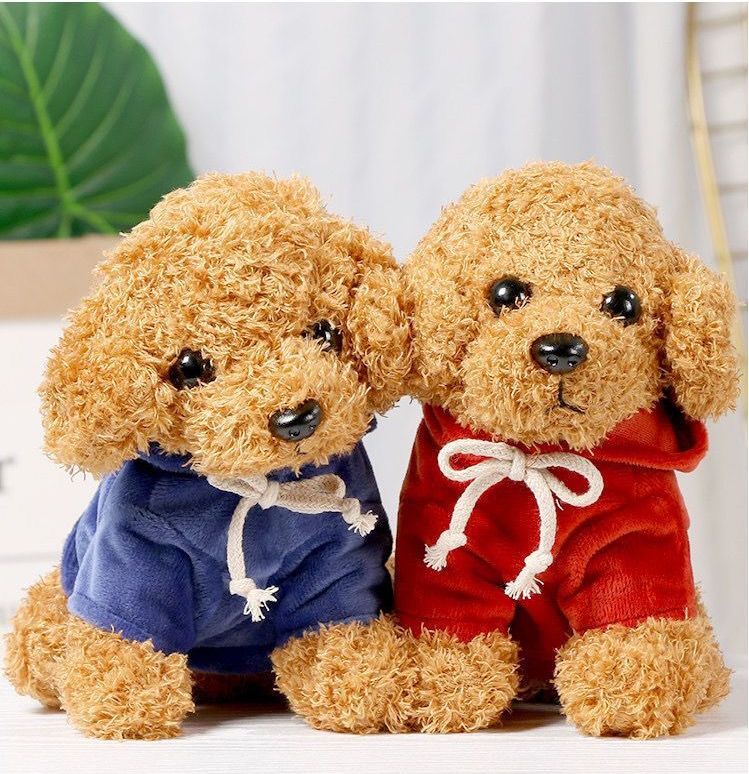 ぬいぐるみ いぬ 犬 わんこ パーカー 25cm おすわり 着せ替え