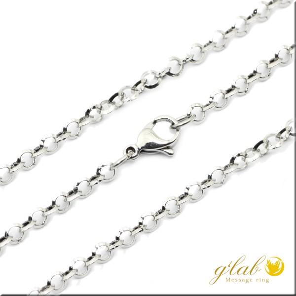 ステンレスロロチェーンレディースメンズネックレス