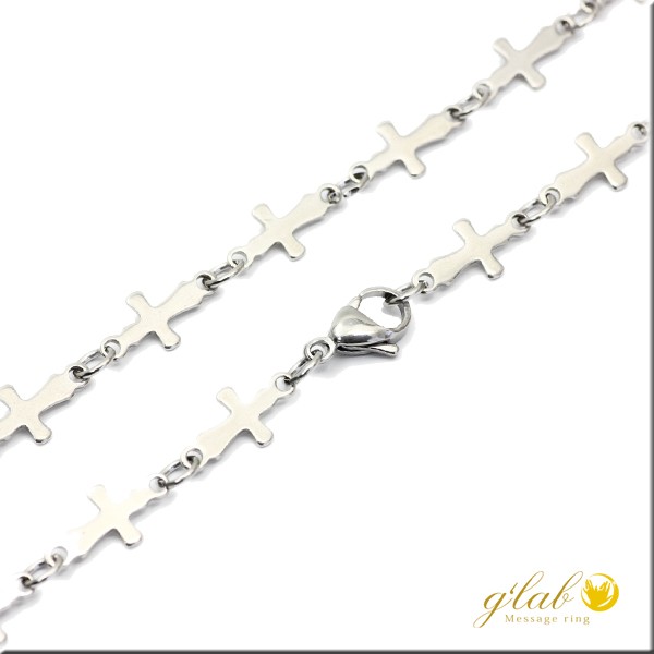 ステンレスチェーンレディースメンズネックレス