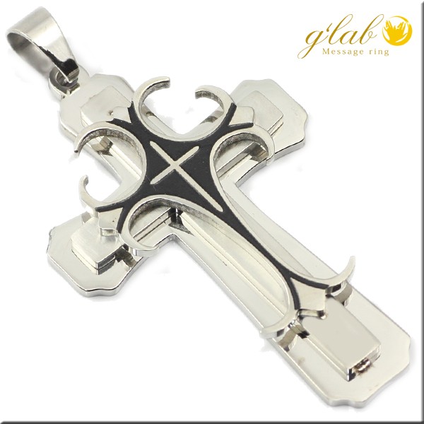 大きいサイズの十字架サージカルステンレスペンダントヘッド