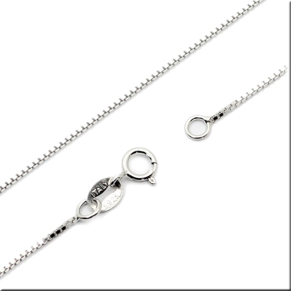 高級感メンズレディース兼用細身でオシャレベネチアンチェーンシルバー925チェーン