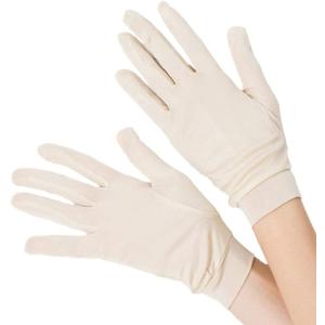 ナイト手袋 シルク手袋 日焼け対策手袋 寝る時につける手袋 シルク 100% uv手袋 手荒れ 指な...