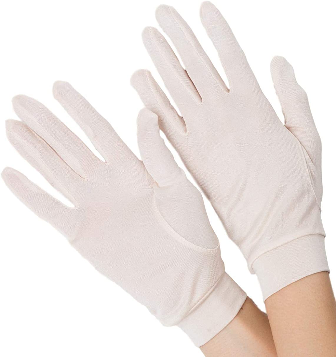 ナイト手袋 シルク手袋 日焼け対策手袋 寝る時につける手袋 シルク 100% uv手袋 手荒れ 指な...