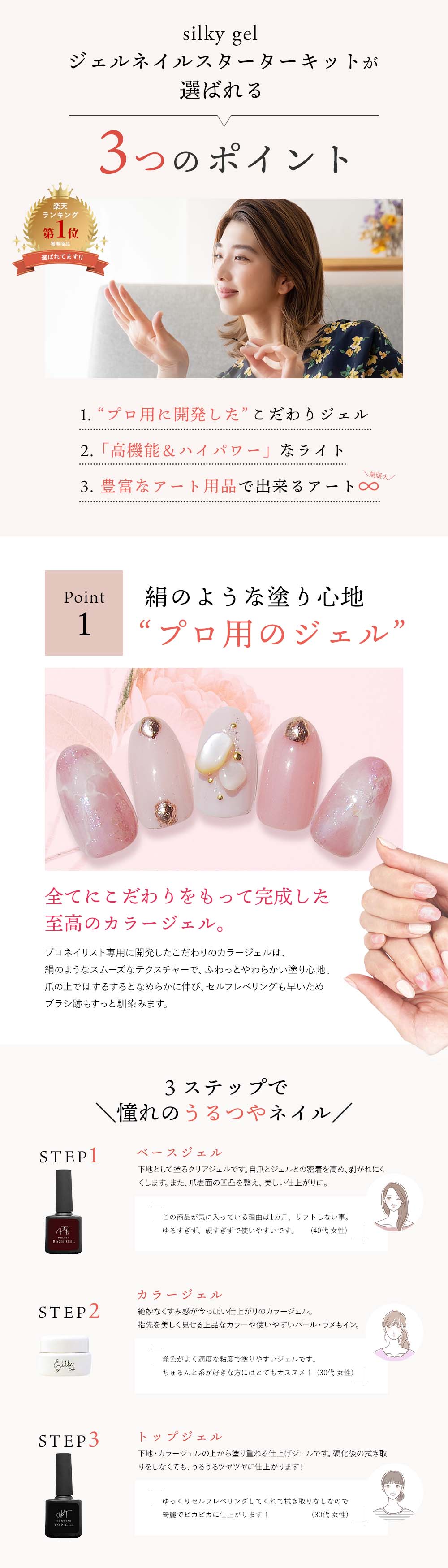 今だけマグネットジェル付き!!】ジェルネイルスターターキット