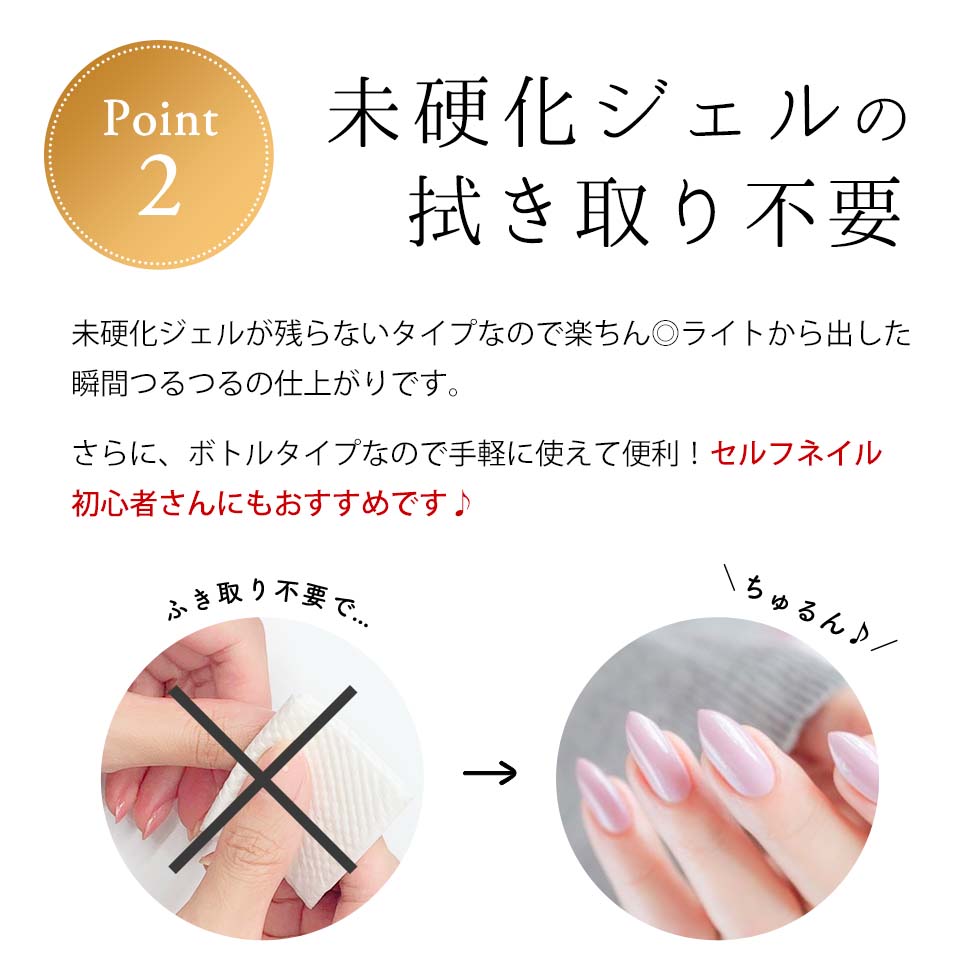 HEMAフリー ピールオフジェル & ノンワイプトップ ノンワイプマット