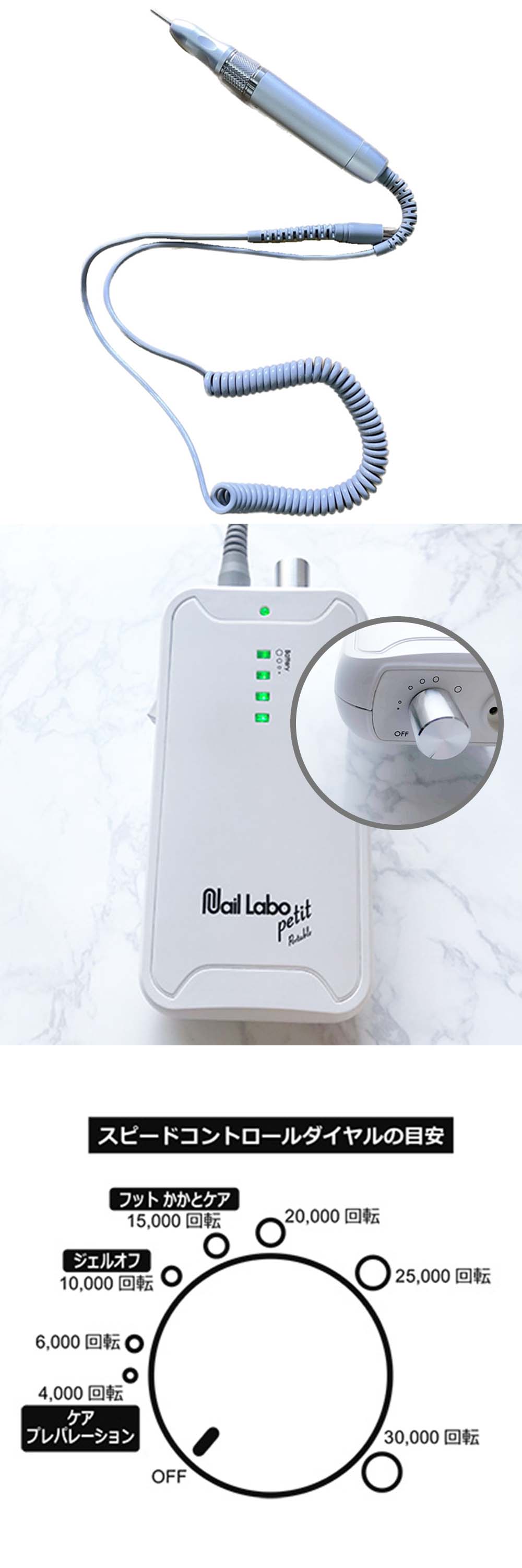 SHAREYDVA Nail Labo petit ネイルラボ プティ ラボマシン ポータブル