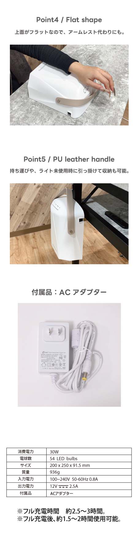 SHAREYDVA シャレドワ マルチLEDライト Bee コードレス 30W UV