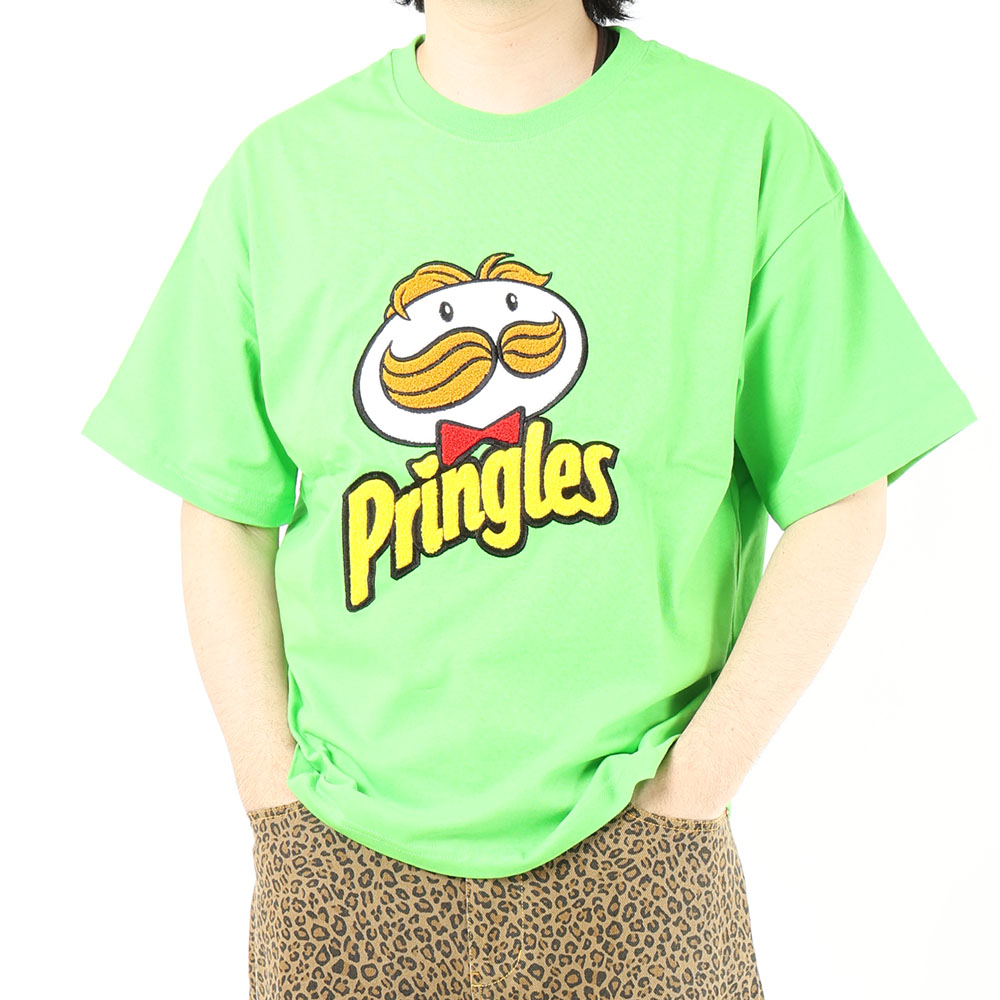 Pringles プリングルズ Tシャツ メンズ 半袖 MR.P サガラ刺繍 ツアーT