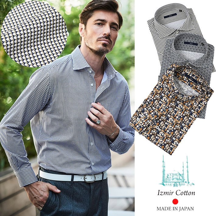 スペクターストレッチgマークロゴプリントシャツ スペクターストレッチ