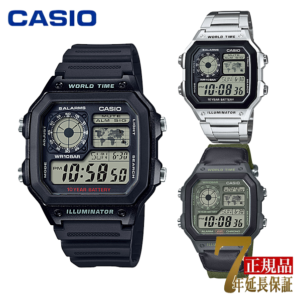 CASIO �����Y �r���v �f�W�^�� �J�V�I �R���N�V���� �X�^���_�[�h �������f�� AE-1200WH-1AJH AE-1200WHD-1AJF AE-1200WHUB-3AJF