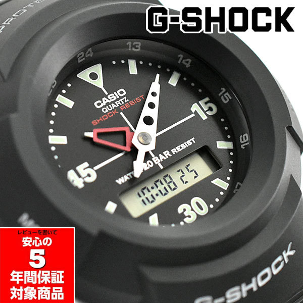 G-SHOCK AW-500E-1E AW-500復刻 メンズウォッチ アナデジ 腕時計 ブラック 逆輸入海外モデル