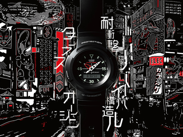 G-SHOCK AW-500E-1EJF AW-500復刻 メンズウォッチ アナデジ 腕時計