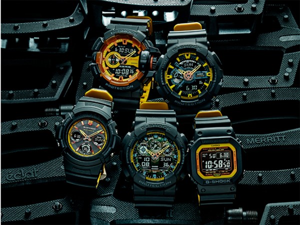 G-SHOCK Gショック 限定 Black&Yellow 電波ソーラー アナデジ 腕時計