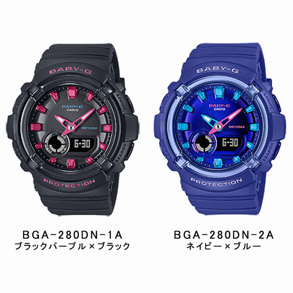 BABY-G レディース 腕時計 アナデジ 国内モデル 海外モデル BGA-280DN-1A BGA-280DN-2A BGA-280SW-4A BGA-280BA-4ABGA-280BA-4A BGA-280-7A BGA-280DN-7Aの画像