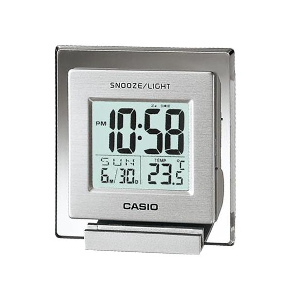 カシオクロック  置き時計 目覚まし時計 温度計付き 置き時計 デジタル DQ-735-8JF｜g-supply