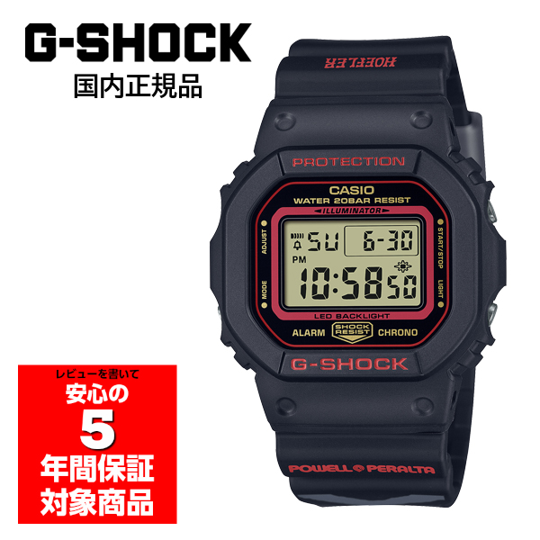 G-SHOCK DW-5600KH-1JR 腕時計 メンズ Kelvin Hoefle × Powell Peralta トリプルコラボレーション ブラック カシオ 国内正規品