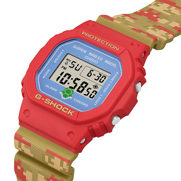 マリオ　マリオG-SHOCK マリオジーショックG-SHOCK スーパーマリオブラザーズ」をデザインモチーフにしたGショック