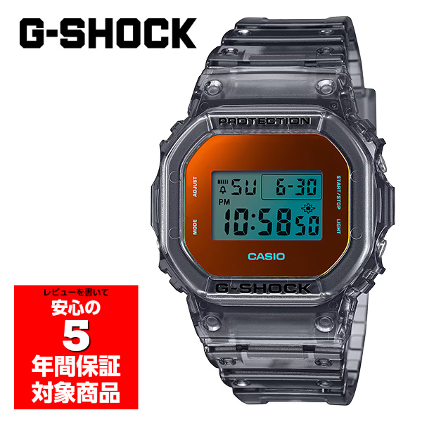 G-SHOCK DW-5600TLS-8 腕時計 メンズ デジタル グレースケルトン レインボー ジーショック カシオ 逆輸入海外モデル