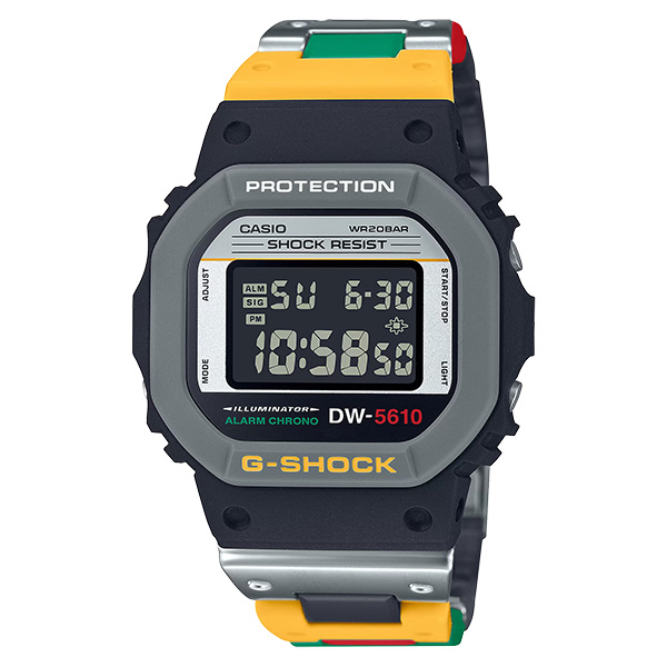 G-SHOCK DW-5610MT-1 腕時計 メンズ デジタル マルチカラー レトロデザイン ジーショック カシオ 逆輸入海外モデル｜g-supply｜02