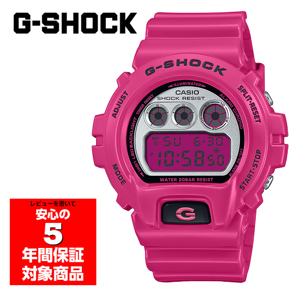 Yahoo! Yahoo!ショッピング(ヤフー ショッピング)G-SHOCK DW-6900RCS-4 腕時計 メンズ デジタル ピンク クレイジーカラーズ ジーショック カシオ 逆輸入海外モデル