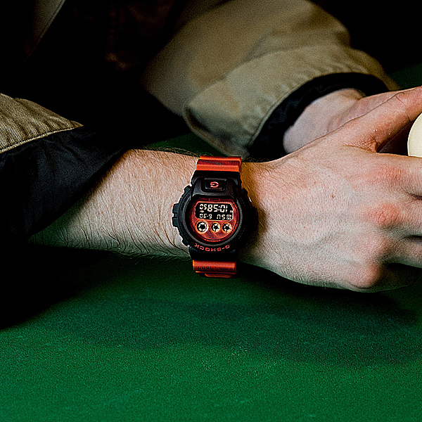 G-SHOCK メンズ 腕時計 ブラック×オレンジ DW-6900TD-4 : G専門店G 